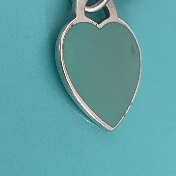 Tiffany & Co. Please Return to Tiffany Heart Blue Enamel Tag Silver Bracelet - Picture 16 of 17